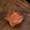 Boutique Yixing Zisha Gold Toad Auspicious Tea Pet Ornaments Handmade Sculpture Tea Ceremony  Accessories Coffee Table Crafts