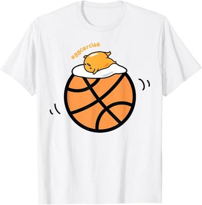 Gudetama Exercise Eggcercise Basketball Fitness T-Shirt