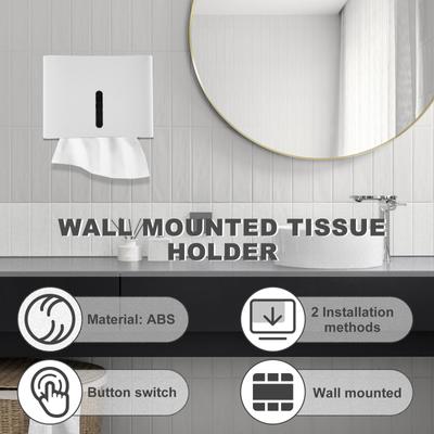 Paper Towel Dispenser Large Capacity Wall Mount Tissue Paper Holder Household Bathroom Kitchen Tissue Dispenser