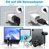 Xiaomi Pack of 2 England UK Travel Adapter England Germany Plug, EU To UK Travel Plug Type G Socket Adapter for England, Ireland, UK