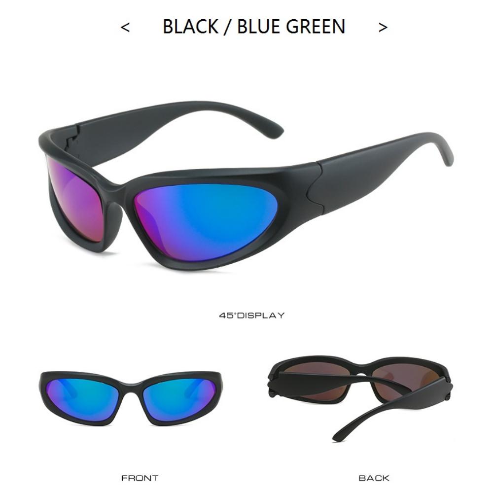 Popular Women's Sunglasses Punk Sunglasses Unique Sports Sun Glasses Men UV400 Goggle Shades Mirror Colorful  Eyewear