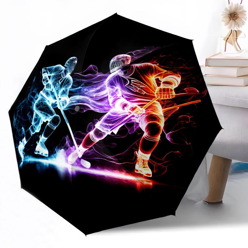 

Boxing Gloves in Flames Outdoor Automatic Umbrella Compact 8-Rib Lightweight Durable Everyday Carry Umbrella Outdoor Accessory Stylish Gift Women