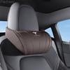 For Tesla Model 3 Model  Model  Y S X Cybertruck Juguete 2025 Leather Car Seat Headrest Memory Foam Comfort High-end Neck Pillow