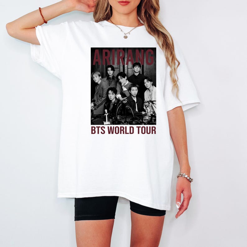 Bangtan World Tour 2026 Shirt - Comeback Tee Summer Fashion Trendy Tee Men Women Vintage Top Hip Hop Streetwear Oversized Tshirt