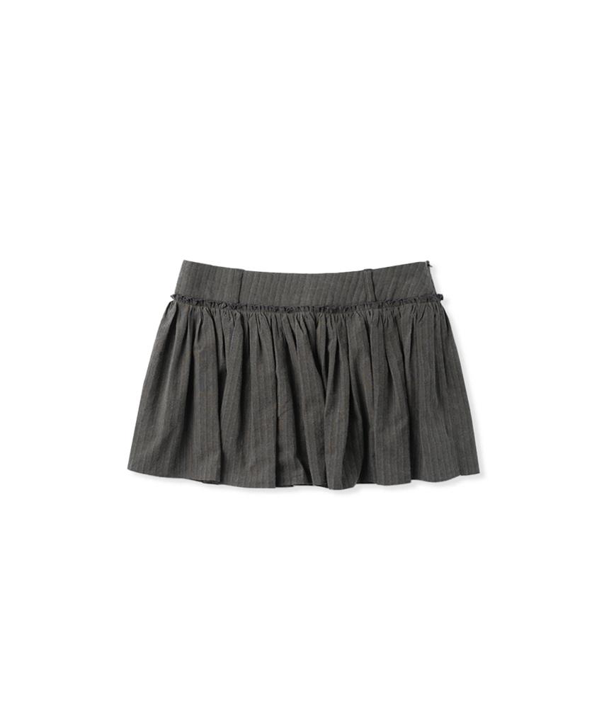 Without Summer Bass Shirred Mini Skirt
