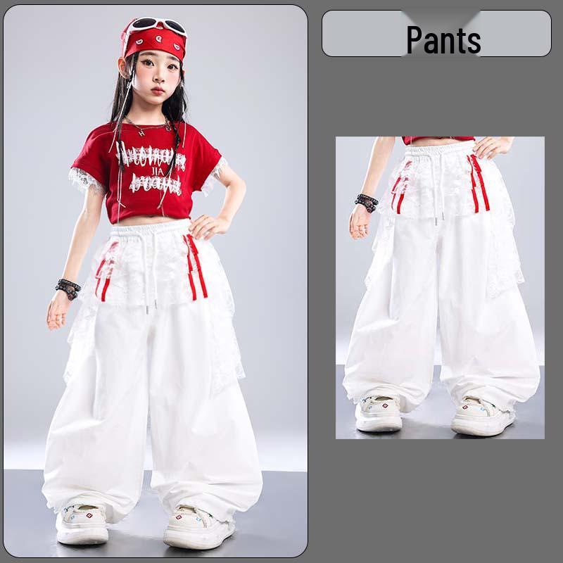 Set Costume Hip Hop Jazz Dance per Ragazze – Alla Moda Outfit da Esibizione Street Dance per Bambini