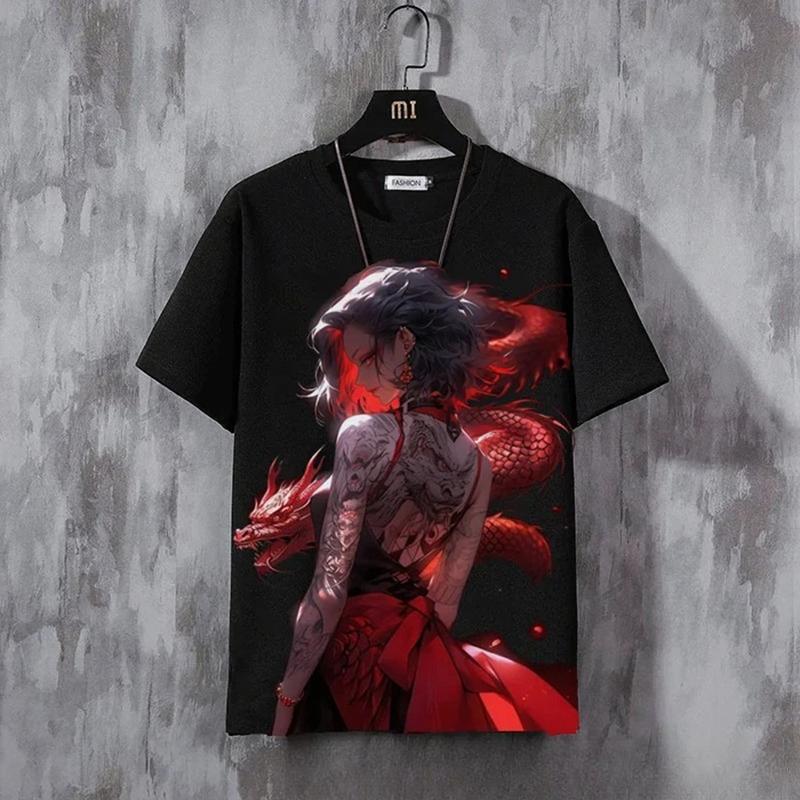 Trendy Men's T-Shirt Girly Pattern 3D Print Summer Short Sleeve T-Shirt For Women Casual Tee 3d Cartoon Tops Oversized Clothing
