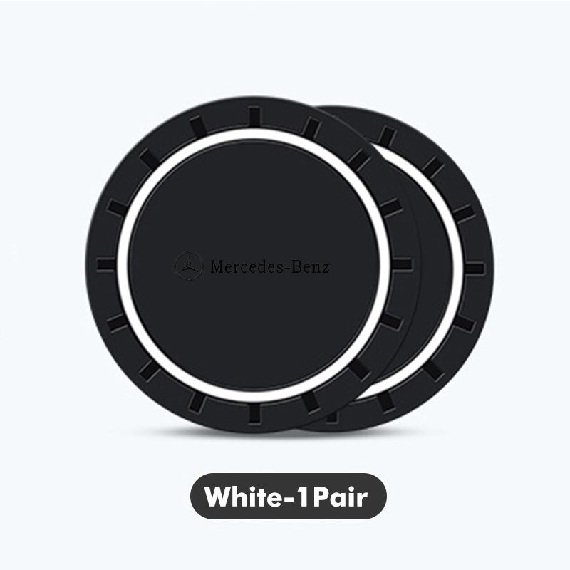 For Benz Car Interior Water Cup Holder Non-Slip Mat Pad Coasters Auto Accessories CLS SLK Sport ML C200 C260 C300 W205 CITAN ZL9