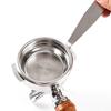 1ks Nádobka na kávový prášek Nástroj pro vyjímání košíku portafiltru Nerezová ocel Kuchyňské kávové filtrační nástroje Stříbrné Kávové příslušenství