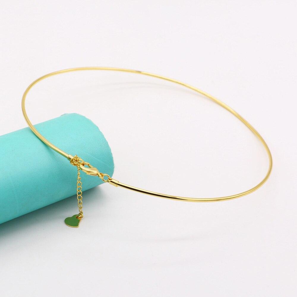 Choker !!!New Brand 925 Sterling Silver Torques Necklace For Women ;Rose Gold Silver Collar Rope Chain Silver Jewelry Accessories