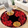 1PC Floral Pattern Chair Carpet for Office Non-Slip, Lightweight, Machine Washable Rug for Office, Sleeping, Room - Holiday DecorPolyester,