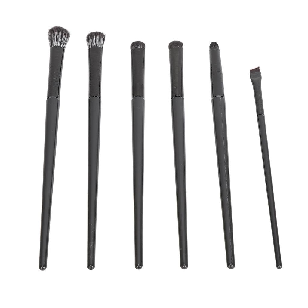 6pcs Eye Shadow Brushes Soft Fluffy Hair Easy Coloring Comfortable Grip Detail Makeup Brush Kit for Eyes