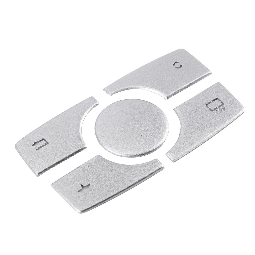 Multimedia Button Cover Trim Aluminum Alloy Stickers Fit for Mercedes Benz ML GL Class 2015 2019