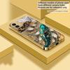 Lucky Orange Golden Koi For IPhone 17Pro Max 16 17 Pro oMax 15 Pro 14 13 Plus 12Mini 11ProMax XR 16E Air Golden Glass Phone Case