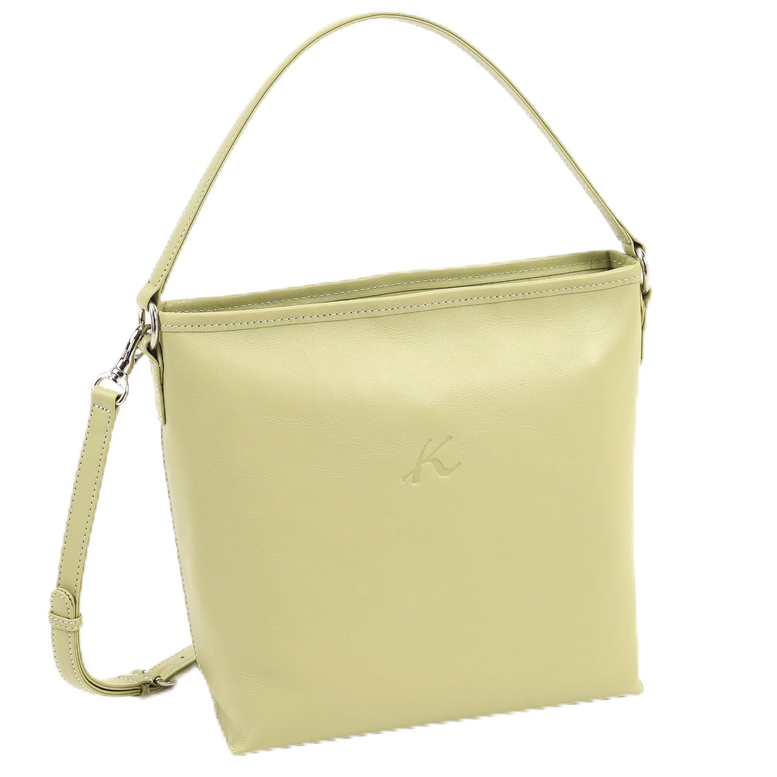 

handbag Light Stitch 31901 [Kitamura] Water-repellent 2-way Y-1399 Women s Green/White [Green]