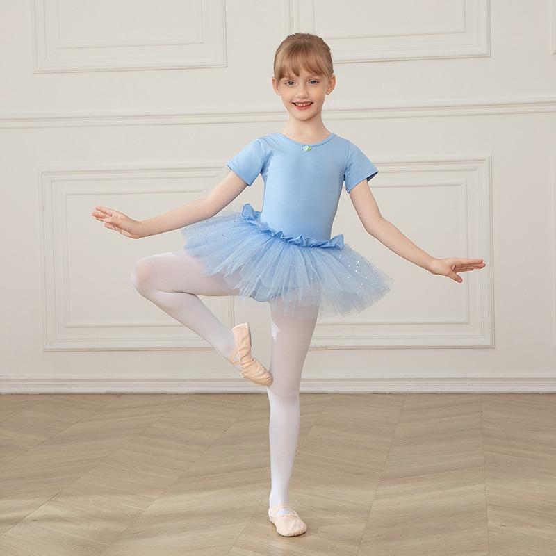 Body da Danza per Bambine e Ragazze per Danza Classica Vestito da Balletto Senza Maniche Costumi per Esibizioni sul Palco