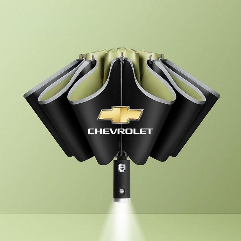 

For Chevrolet Aveo Bolt Onix Cruze Spark Cavalier ColoradoTrailblazer Traverse Car Automatic Folding Windproof Sunshade Umbrella