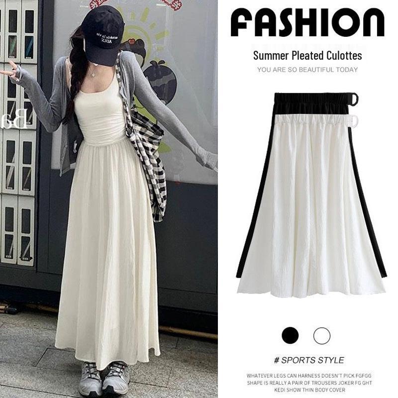 Maternity White Pleated A-Line Midi Skirt - Spring 2026 2XL