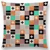 New Abstract Colourful Geometric Pattern Sweet Watercolor Dream Square Round Triangles Gorgeous Cushion Cover Throw Pillow Case