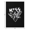KISS ? The Band - Members Metal Triangle (Black and White) Throw Blanket Designers Furry cosplay anime Kid'S Blankets