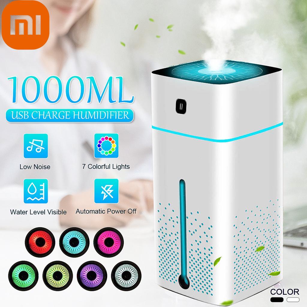 

Ультразвуковой увлажнитель воздуха Xiaomi, диффузор, бесшумный, 7 цветов, ночник, мини-диффузоры с ароматом эфирного масла, крутой туманообразователь, очиститель для дома