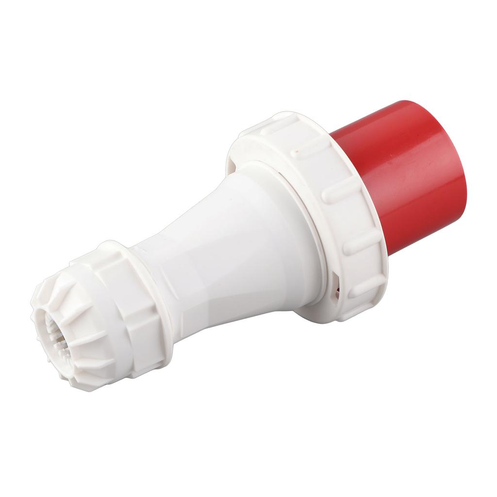 Industrial Socket CEE Aviation Connector IP67 Waterproof 5PIN 63A 220‑415V Red for Outdoor