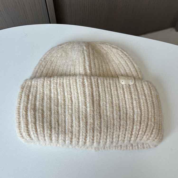 New Autumn and Winter Warm Knitted Hat Men's and Women's Fashion Versatile Bag Head Cold Hat Outdoor Leisure Student Pullover Hat