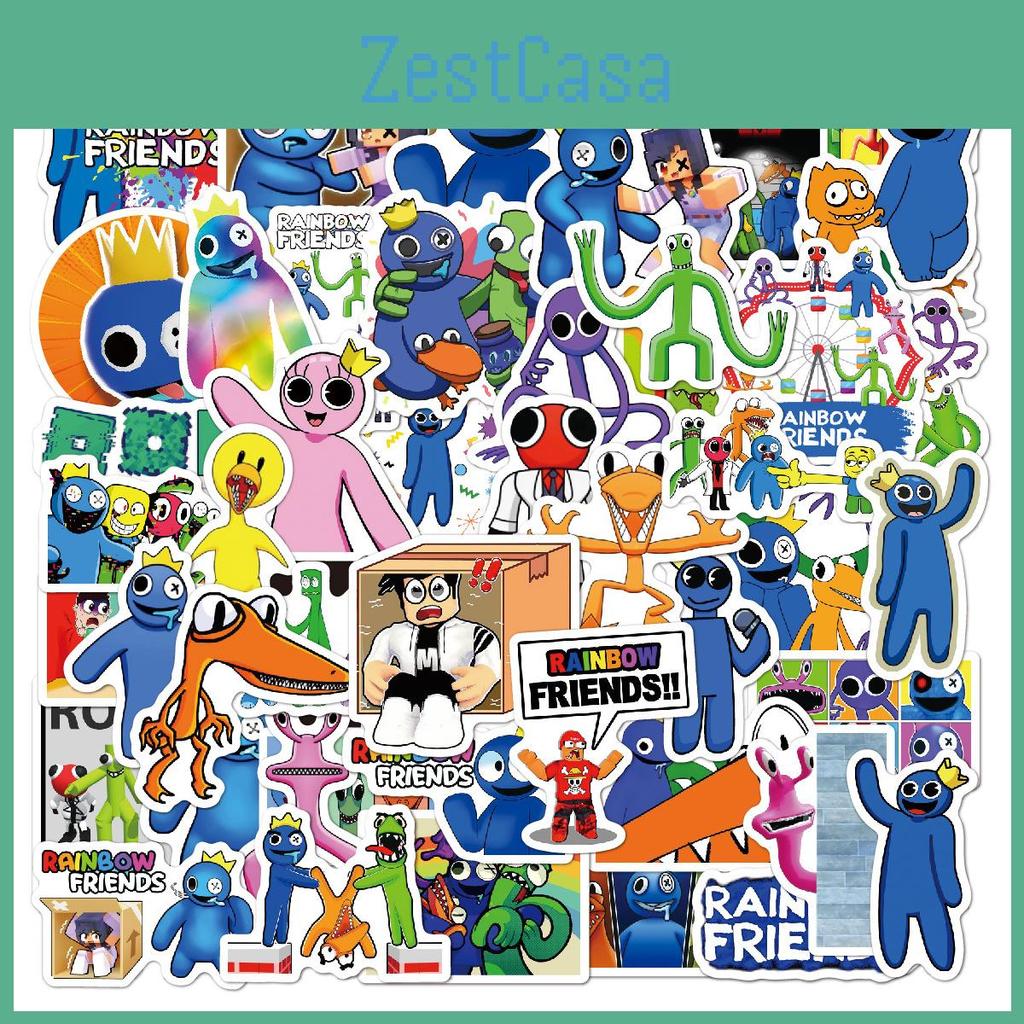 Rainbow 50pcs Friends Stickers Waterproof Reusable Decor For Case Luggage