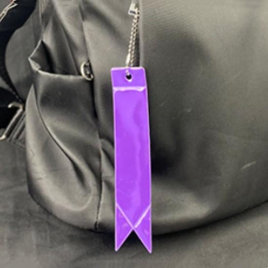 5 шт./набор Светоотражающий брелок «Звездная ночь» - Креативный ПВХ Светящийся Безопасный Шарм для Сумки для Рюкзаков Велосипедного Снаряжения Ночной Предупреждающий Брелок