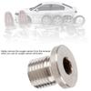 Oxygen Blanking Plug, M12x1.25mm Oxygen O2 Sensor Blanking Plug Cap Oxygen Sensor Exhaust Plug