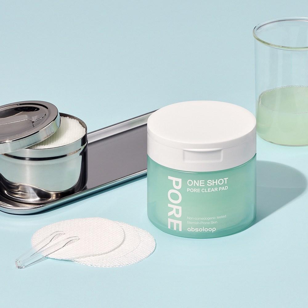 [Absolup] One Shot Pore Clear Pore Peeling Pad 60 feuilles, 1 pièce