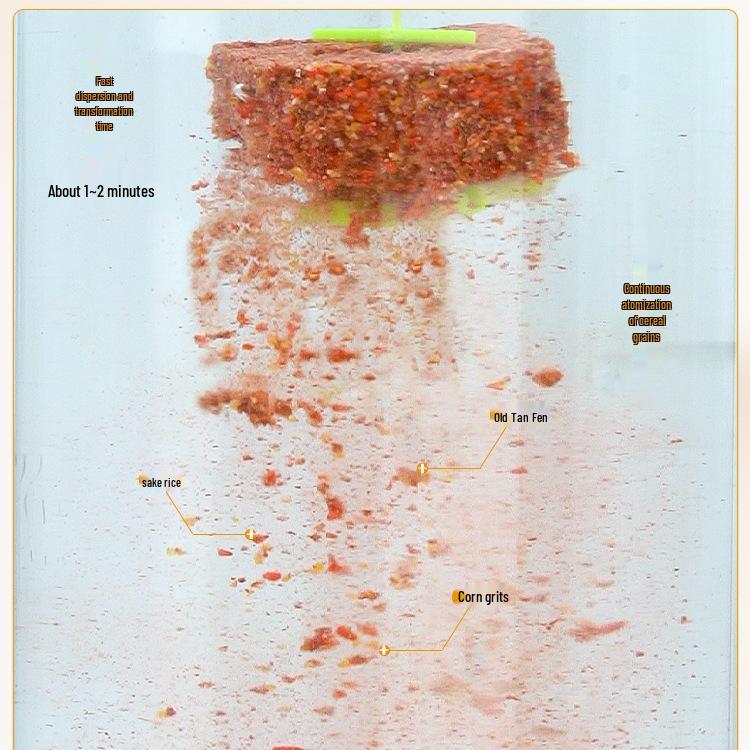 Fast-Dissolving Crucian Carp Groundbait Vita-Mi Cubes for Long-Cast Fishing Bait.