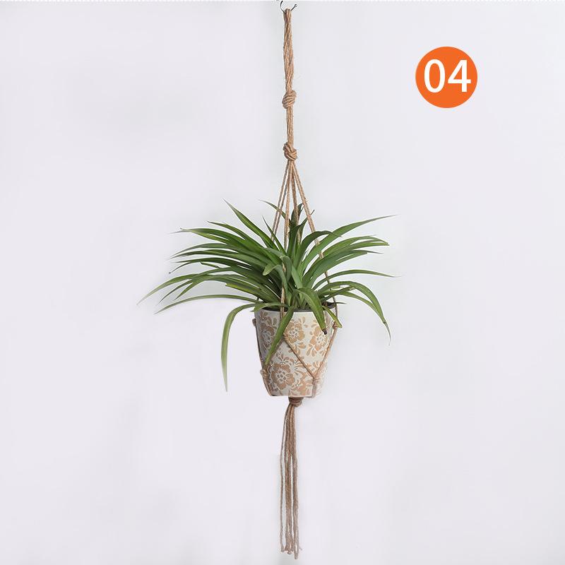 Handwoven Cotton Rope Plant Hangers Macrame Flower Pot Holders For Indoor Outdoor Wall Decor Boho Style Home Garden Hanging