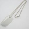 Pre-owned GUCCI SV925 DOG Tag Pendant Necklace j42-10