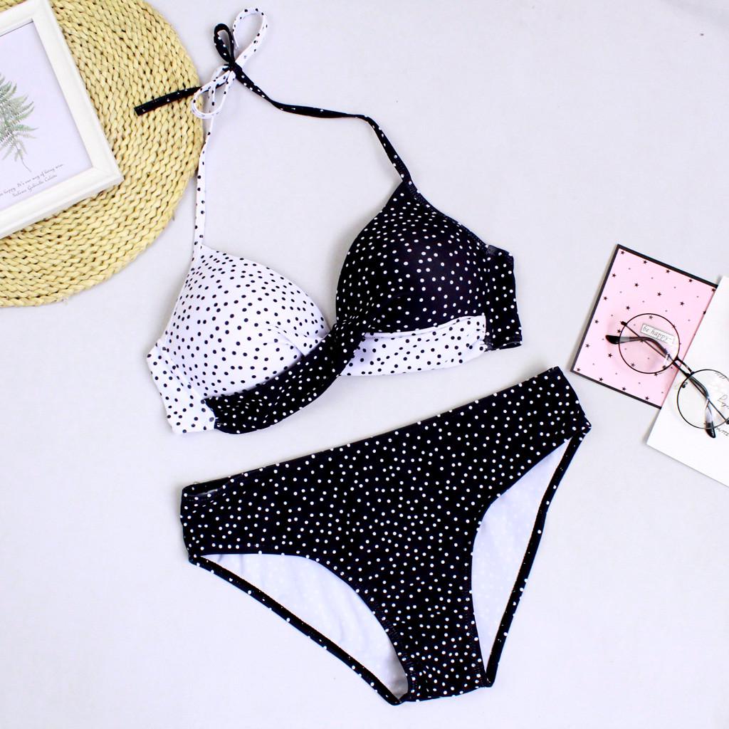 Womens Padded Push-up Bra Bikini Set Swimsuit Bathing Suit Swimwear