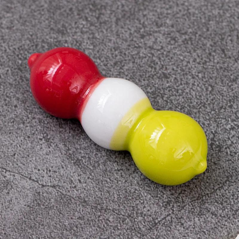 Ceramic Chopstick Holder Japanese Chopsticks Rest Vegetable Fruits Shape Fork Shelf Stand Kitchen Tableware Dining Table Decor