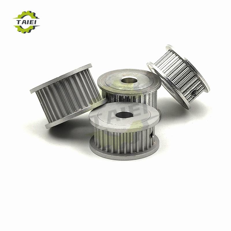 HTD 3M Senkron Kasnak 45 Diş 46 Diş Kama Yuvalı Çap 5mm-28mm Kayış Genişliği 10/15/20mm İçin HTD3M Zamanlama Tekerleği 3M 45 Dişli Çark Kasnak