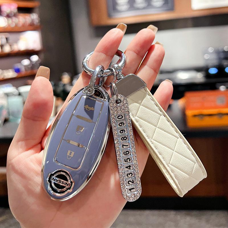 Suitable for Nissan Qijun Key Set All-inclusive Tule Car Buckle Loulan Teana Bluebird Xuanyi High-end Protective Buckle Case
