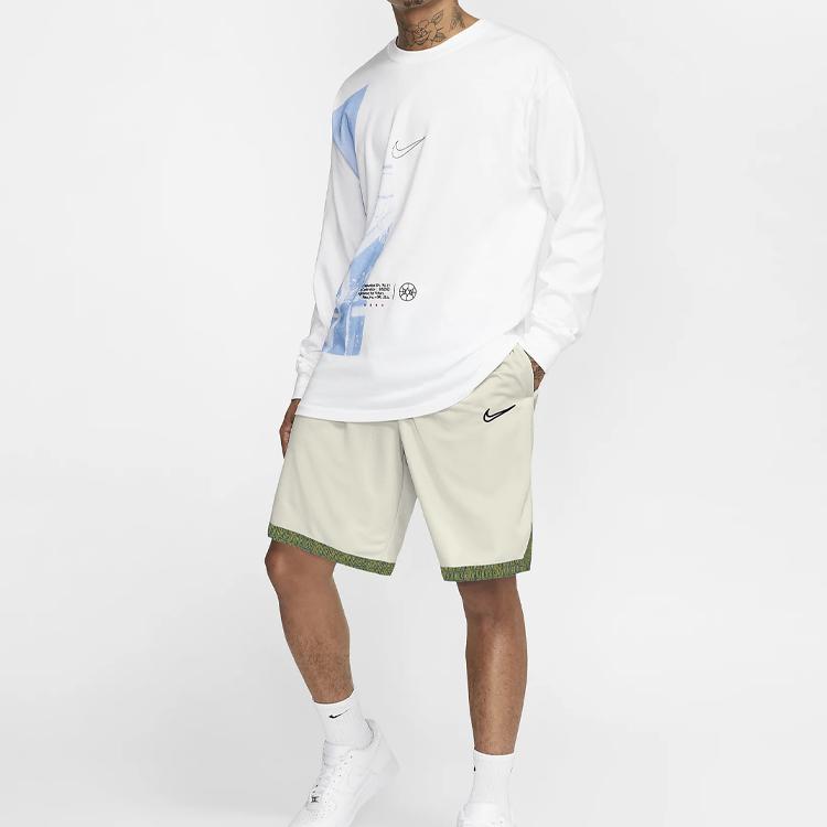 Nike Comfortable Breathable Basketball Shorts Men Bottoms Sail-White BV9447-134