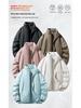 2025 Thickened Winter Cotton Jacket: Casual Solid Color, Stand Collar, Korean Style
