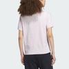 adidas T Shirts Women's Pink Crew Neck Moderate Straight Fit IP7098