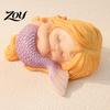 Healing Gifts for Teenage Girls Sleeping Mermaid Figurine, Resin Cute Statue, Mini Ornament Desktop, Compact Car Interior, Fish Tank Micro Landscape