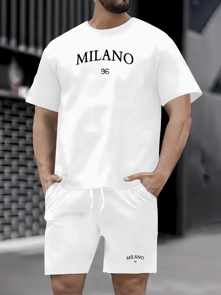 Summer 2025 Men's Outdoor Sports Suit: Breathable Casual Two-Piece Set