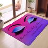 Rose Golden Glitter Eyelash Hallway Carpet Washable NonSlip Living Room Sofa Chairs Area Mat Kitchen Doormat Area Rug