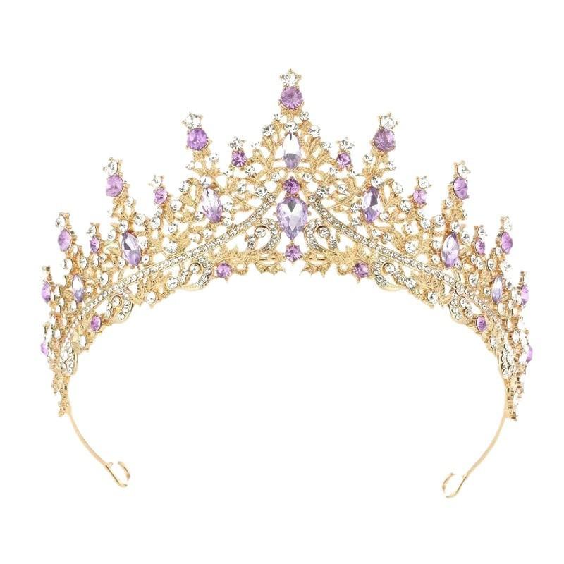 A Versatile New Bride Crown Headwear Hair Band Crown for Birthday Parties Wedding Banquets and Crown Gifts