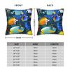 Pillow Case Beautiful Underwater World Colorful Fish Comfy Pillow Cover For Couch Sofa Bedroom Kawaii Pillowcases