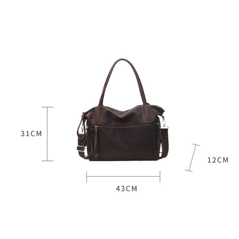 Nylon Oxford Bag Women Autumn and Winter Trendy Handbag Casual Tote Bag Large Capacity Shoulder Messenger Bag AVE