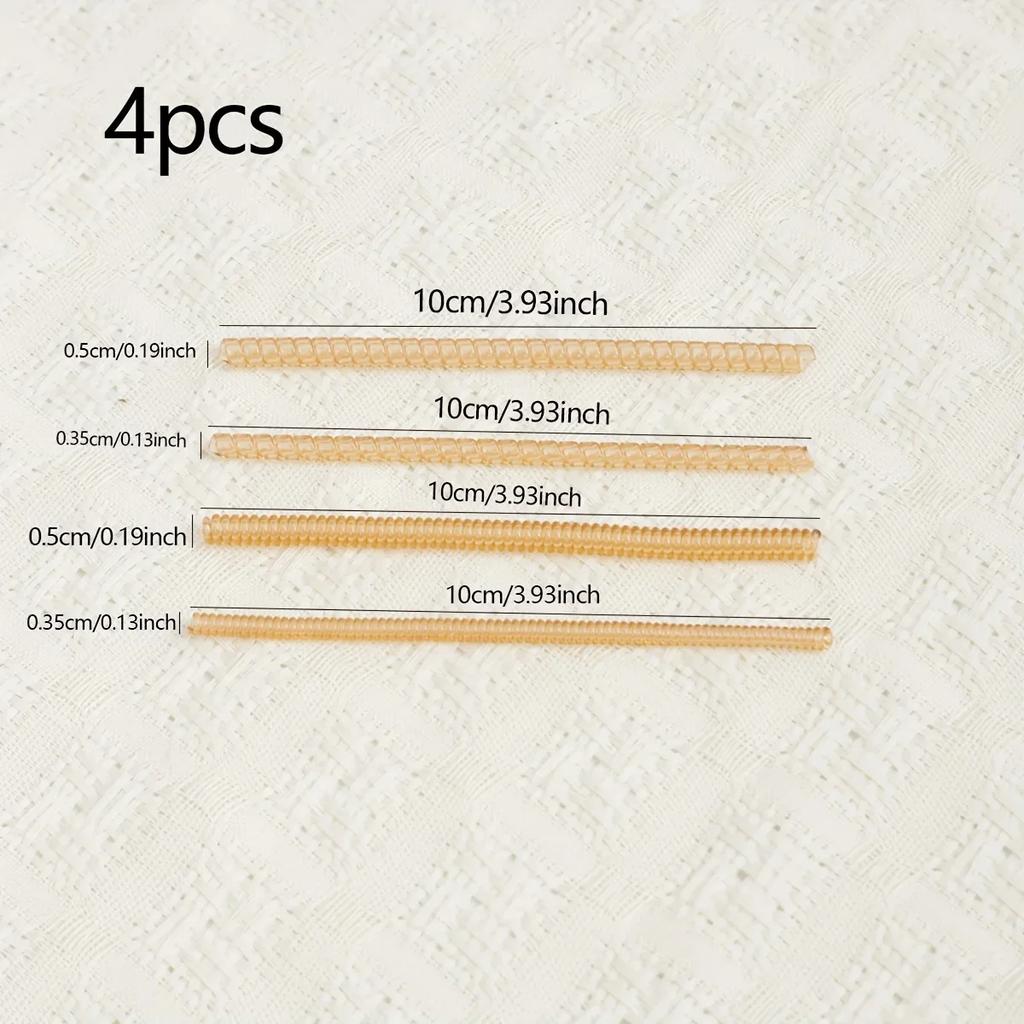 4pcs-Invisible Ring Size Adjuster for Loose Rings Ring Protection Adjuster, Spiral Ring Gasket Jewelry Fastener Is Suitable