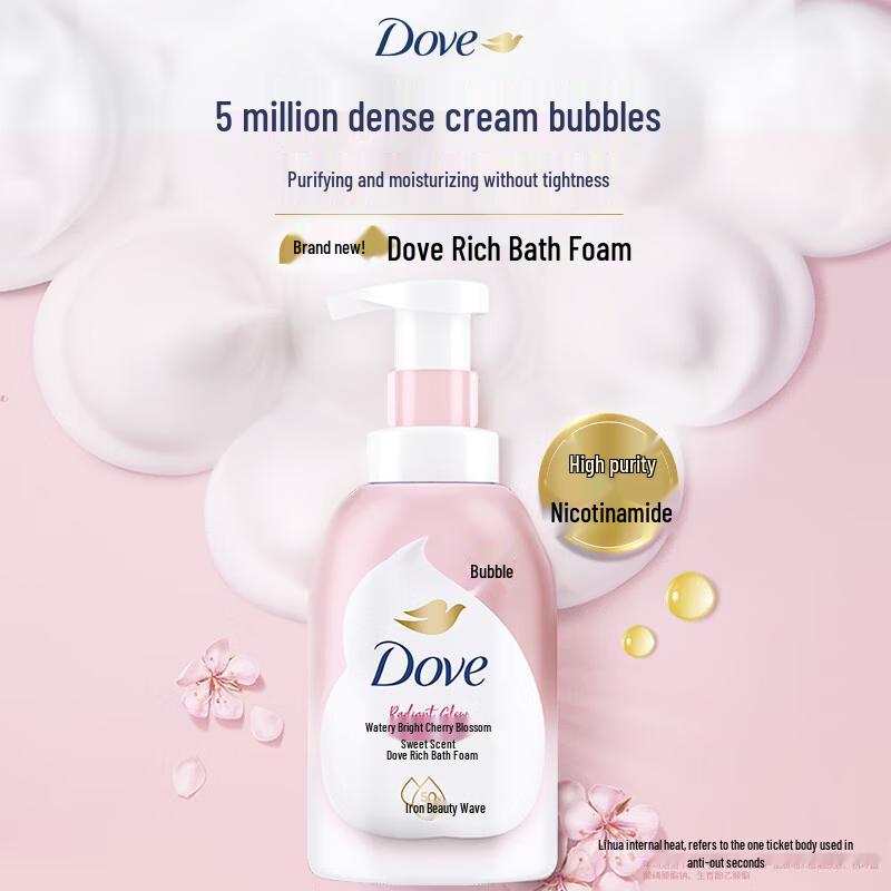 Dove Niacinamide Gentle Amino Acid Body Wash Set, White Peach & Cherry Blossom