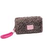 Leopard Print Plush Makeup Handbag: Stylish, Portable, High-Value Travel Zipper Bag